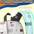 thumbnail image 5 of Cow and Heart White Pattern 17" Waterproof Oxford School Backpacks for Teens, S-Shape Padded Straps, for School, Travel, Hiking, Camping, 5 of 5