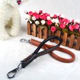 thumbnail image 4 of 1 PC New Leather Dog Collars And Leashes High Quality Short Pet Leash Belt Traction Rope For Dogs Breed Accessories, 4 of 5