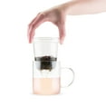 thumbnail image 5 of Pinky Up Blake Glass Tea Cup with Infuser and Lid, Travel Tea Mug, 12 oz, 5 of 6