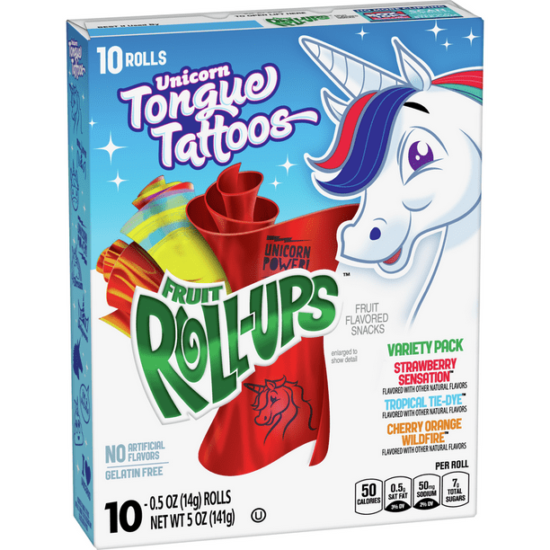 Betty Crocker Fruit Snacks, Fruit RollUps, Variety Snack Pack, 5 oz