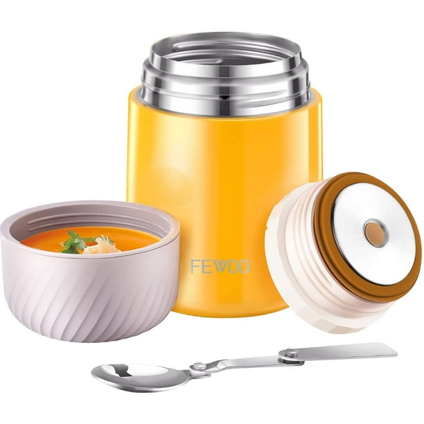 Yelocota Thermos for Hot Food- 27Oz Vacuum Insulated Stainless Steel Soup  Thermos- Leak Proof Wide Mouth Food Containers- Food Jar for Hot or Cold  Food