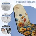 thumbnail image 4 of ZUXONGSY Car Seat Cover Towel Butterfly Floral Print Cars Seat Towel Covers Absorbent Auto Front Seat Covers for After Gym Workout, Running, Beach Sports, 4 of 8