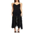 thumbnail image 1 of POINTERTECK Off Shoulder Women‘s Sleeveless Solid Color Midi Dress, 1 of 8