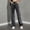 Dark Gray, variant on Women's High Waist Washed Vintage Straight Leg Denim Pants, Durable Comfort Workwear Trousers for Daily Casual & Everyday Use Blue XS