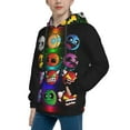 thumbnail image 3 of Geometry Dash Kids' Hoodie 3d Print Sweatshirt Soft Pullover Hooded With Big Pockets Fans Gifts For Boys Or Girls Small, 3 of 7
