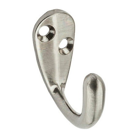 

3PC National Hardware National Hardware S806-414 N830-142 S810-001 Single Robe Hook Satin Nickel