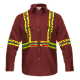 thumbnail image 1 of Chemise Haute Visibilité Résistante aux Flammes - 100 % Coton - 7 oz, 1 of 3