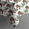 thumbnail image 3 of Brown Bigfoot and Pine Tree Pattern Rectangle Tablecloth 60"x84",Waterproof Polyester Rectangle Table Cloth, Wipeable Spillproof Polyester Tablecloth for Dining, Camping, Indoor and Outdoor, 3 of 5