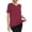 *Wine, variant on ClodeEU Women's Solid Color Short Sleeve Crewneck Loose Fit T Shirt,Casual Loose Trendy Blouse Wine,Womens Plus M