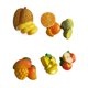 thumbnail image 1 of Juego de imanes para nevera en 3D con frutas de resina, durian, melón y mango, 1 of 2