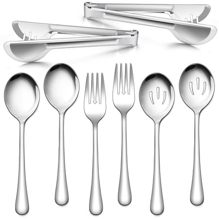 8-Piece Stainless Steel Serving Utensils Set