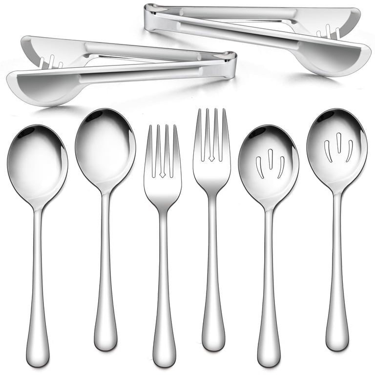 8-Piece Stainless Steel Serving Utensils Set photo 1
