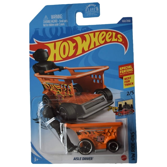 Auto de Juguete Hot Wheels Aisle Driver Naranja y Negro 1:64