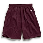 Champion Men's 8187 Elastic Waistband Drawstring Cotton Gym Shorts Maroon M