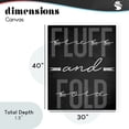 thumbnail image 4 of Stupell Industries French Country Fluff & Fold Black Minimal Canvas Art, 30 x 40, by Marcus Prime, 4 of 8