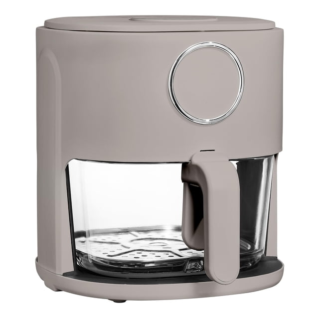 Air Fryer Cook con color, 1200 W, 4 litros, cesta de vidrio con diseño elegante