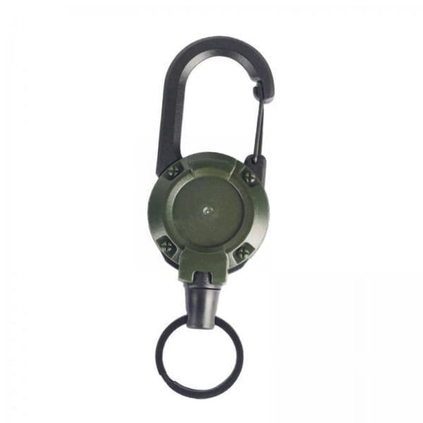 Llavero retráctil,Llavero retráctil Mosquetón Soporte para llavero,Carretes de insignia retráctiles Llavero con anilla para llaves,Soporte para tarjetas de identificación retráctil