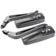thumbnail image 3 of Black convex rearview mirrors for Harley with 10mm frame new, 3 of 5