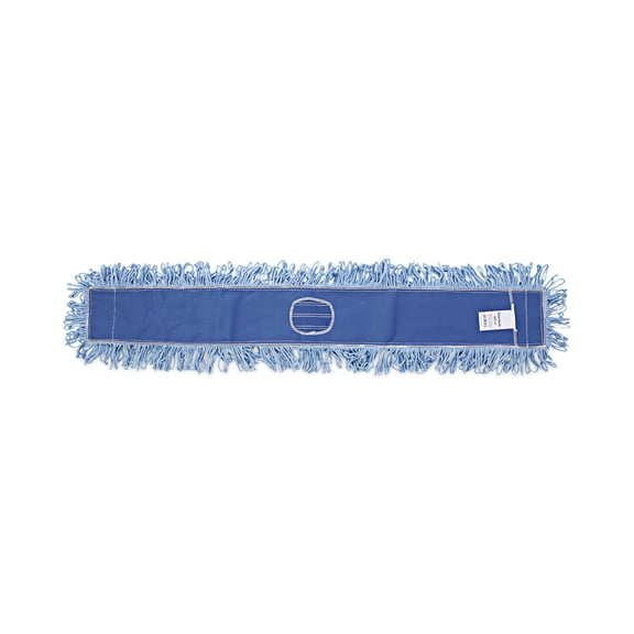 Dust Mop Head, Cotton/Synthetic Blend, 48" X 5", Blue