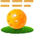 thumbnail image 3 of 12PcsPractice Golf Balls Hollow Plastic Golf Training Balls Colored Airflow Golf Balls Swing Practice Driving Range PE Toy Ball Red, 3 of 6