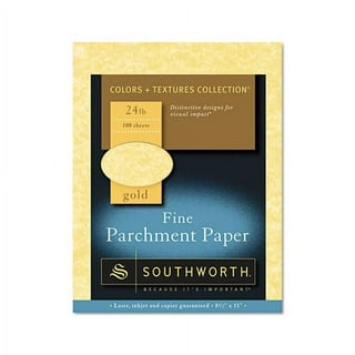 Fleece White Parchment Paper – Great for Certificates, Menus and Wedding  Invitations | 24lb Bond / 60lb Text / 90GSM | 8.5 x 14 (Legal Size) Paper