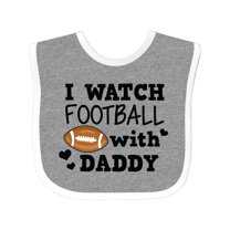 Inktastic I Watch Football with My Daddy Boys or Girls Baby Bib