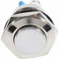 thumbnail image 2 of Auto Reset Switch, Waterproof Momentary Metal Push Button Replacement for Car 12V 16Mm On Off Horn Switch Silver Metal Push Button Switch, 2 of 5