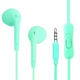 thumbnail image 1 of Injueey Auricular con cable Deporte portátil Correr Auriculares estéreo Lindo bajo Auriculares Micrófono Auriculares Gancho para la oreja Relojes inteligentes Verde, 1 of 6