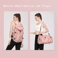 thumbnail image 4 of Mochila de viaje ligera impermeable, mochila de senderismo para hombre, bolso de hombro para mujer, bolsa de senderismo con bolsa para zapatos, bolsa de equipaje de fin de semana, 4 of 5