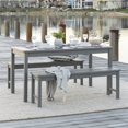 thumbnail image 4 of Ensemble de Salle à Manger Patio Extérieur Simple en 3 Pièces en Gris, 4 of 4