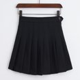 thumbnail image 4 of Jumpingount Vestido plisado corto acampanado de cintura alta para mujer Minifaldas de tenis para adolescentes Prendas para la parte inferior del cuerpo Negro XL, 4 of 6