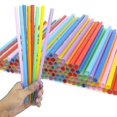 thumbnail image 4 of 300pcs 10.3in Jumbo Straws Smoothie Straws Straws Extra Wide Extra Long Assorted Bright Colors, 4 of 5