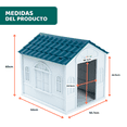thumbnail image 2 of Casa Para Perros Chico MascoAmigo Con Puerta Metálica Térmica De Plástico 75x65x63 Cm Azul, 2 of 2