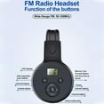 thumbnail image 4 of Rechargeable & Portable Personal FM Radio Headphones 650mA Battery Radio Headset, 4 of 16