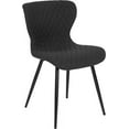 thumbnail image 3 of Contemporary Upholstered Chair in Black Fabric, 3 of 11