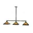 thumbnail image 6 of Meyda Tiffany 108910 Mission 3 Light 63" Wide Linear Pendant - Brass, 6 of 7