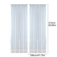 thumbnail image 2 of Sheer Curtains 2 Panels Set Semi Transparent Voile Window Drapes with Rod Pocket - Light Filtering Sheers for Bedroom Living Room Dining Room Wedding Party Backdrop Canopy Decor, 2 of 5