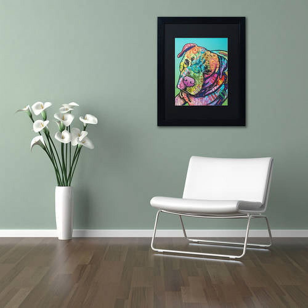 Trademark Fine Art "Mr. Brownie Custom-1" Canvas Art by Dean Russo, Black Matte, Black Frame
