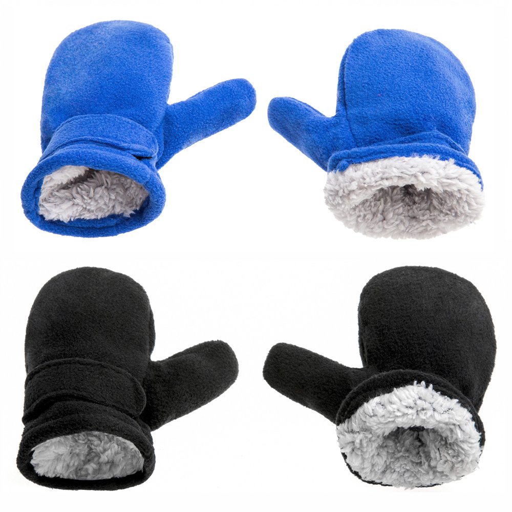 Gants D'hiver Imperméables Pour Bébé - Moufles Chaudes Avec Corde Anti-perte - Tailles S (6 Mois-2 Ans) Et M (2-4 Ans)