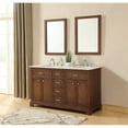 thumbnail image 2 of Elegant Decor Americana 60" Wood Double Bathroom Vanity in Brown Teak, 2 of 12