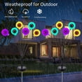 thumbnail image 4 of Callipe 2 Pcs Solar Halloween Light Long-lasting Waterproof Outdoor Decorative Scary Skull Eyeball Lights with Stake Easy Installation Frightening Decor Lights for Halloween Yard, 4 of 8