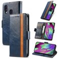 thumbnail image 1 of Case for Samsung Galaxy A40 Cover Leather Wallet Folio Case Book Design Flip Magnetic Closure - Blue, 1 of 5