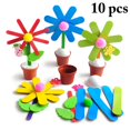 thumbnail image 2 of Kids Craft Set Handmade 10 Sets Decorative Flower Craft Kit Potted Plant Set, 2 of 10