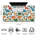 thumbnail image 5 of Long Mouse Pads for Desk,White Colorful Dinosaurs Jungle Pattern Desk Mats on Top Of Desks, Desk Mouse Pad Extra Large with 3mm Non-Slip Base and Stitched Edge for Gaming,Office,Work,Home 47.3"x23.6", 5 of 6