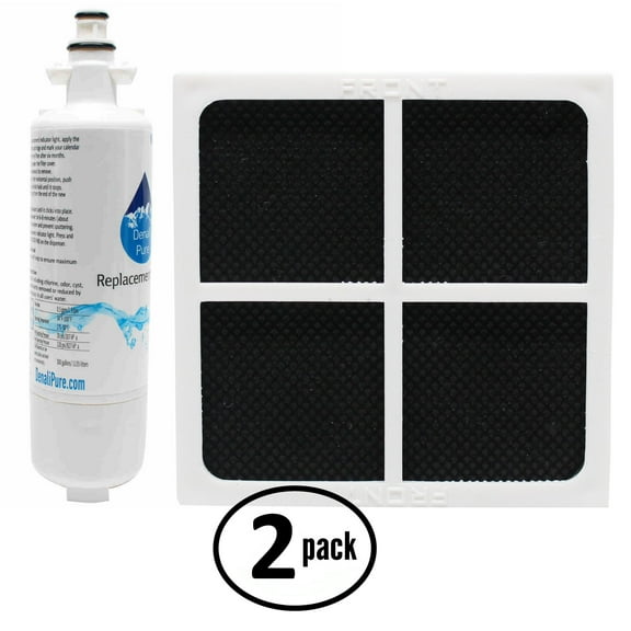 2-Pack Replacement for Kenmore 79572052110 Refrigerator Water & Air Filter Kit - Compatible with Kenmore LT700P & LT120F Fridge Filter