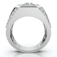 thumbnail image 3 of Pompeii 2Ct TW Men's Diamond Ring 14k White Gold Lab Grown Wedding Anniversary Band, 3 of 8