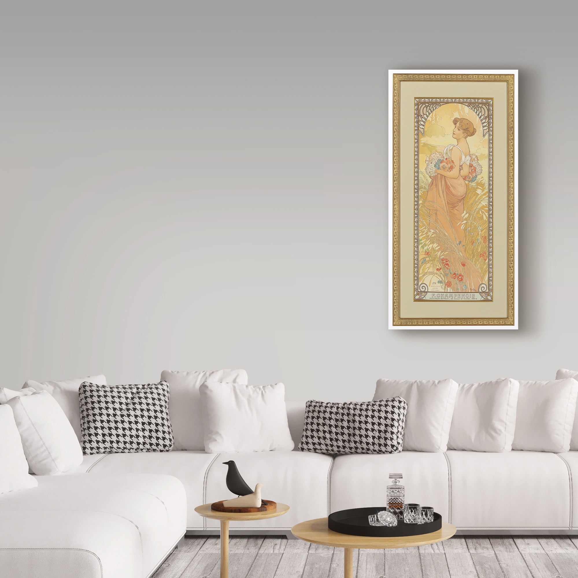 Trademark Fine Art 'Four Seasons: Summer, 1900' Canvas Art by Alphonse Marie Mucha