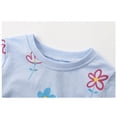 thumbnail image 5 of WIBACKER Little Girls Pajamas Short Sleeve 100% Cotton Toddler Pjs Floral Sleepwear Summer 2 Pieces Pajama Sets 2-7T, 5 of 9