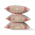 thumbnail image 3 of HomeRoots 411990 Coussin Décoratif en Daim Boho 20 Po., Rouge, Jaune & Aqua Foncé, 3 of 3