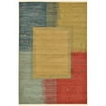 thumbnail image 1 of Unique Loom Tapis de Design Tribal Fars 6' x 9' Rectangle Tan/bleu Clair, 1 of 2